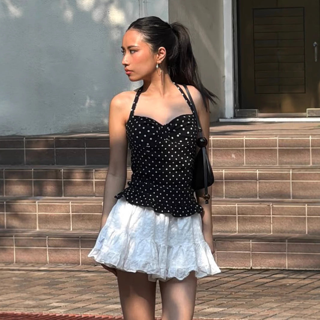 Elaine Polka Halter Top