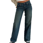Clea Low Rise Straight Leg Jeans