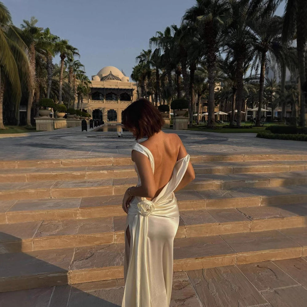 Elanora Satin Maxi Dress