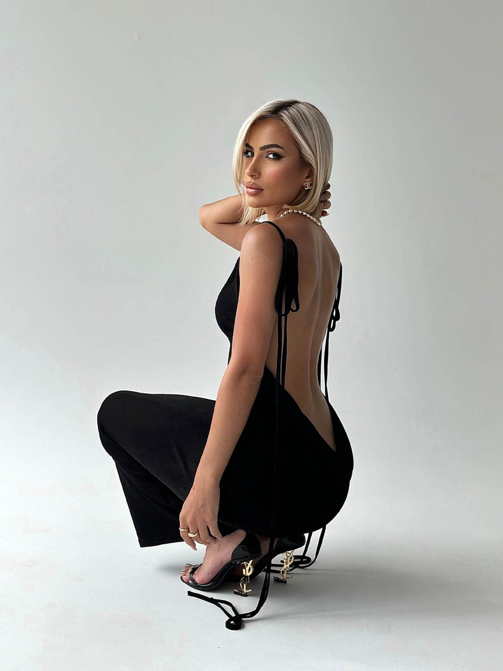 Angeline Backless Maxi Dress