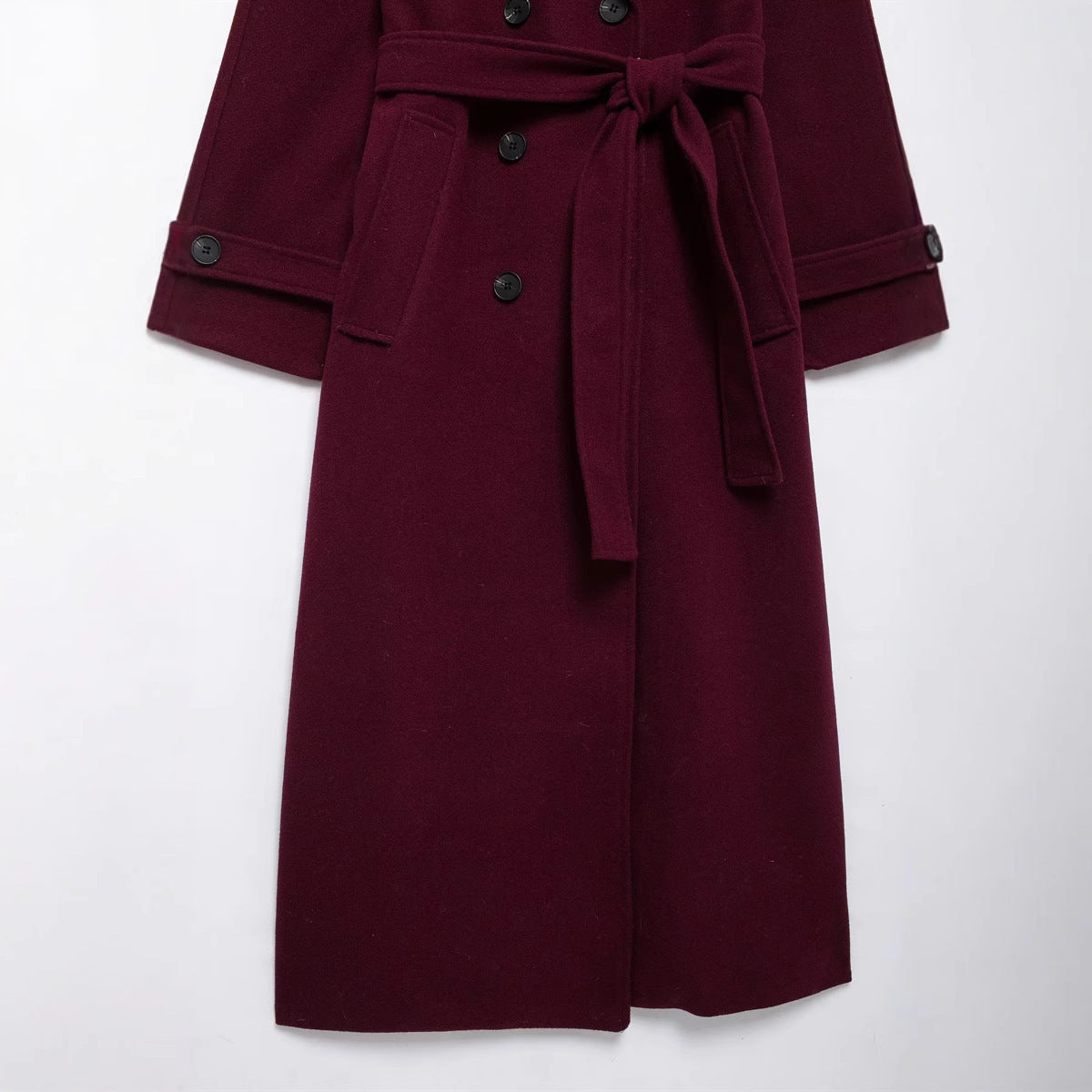 Odessia Double-breasted Coat Woolen Coat