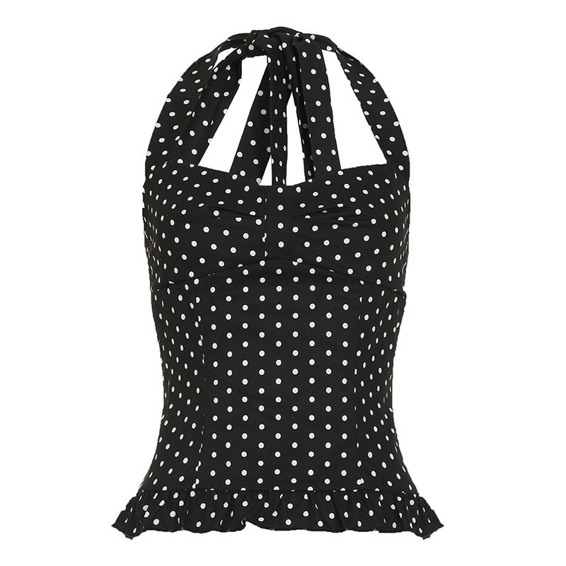 Elaine Polka Halter Top