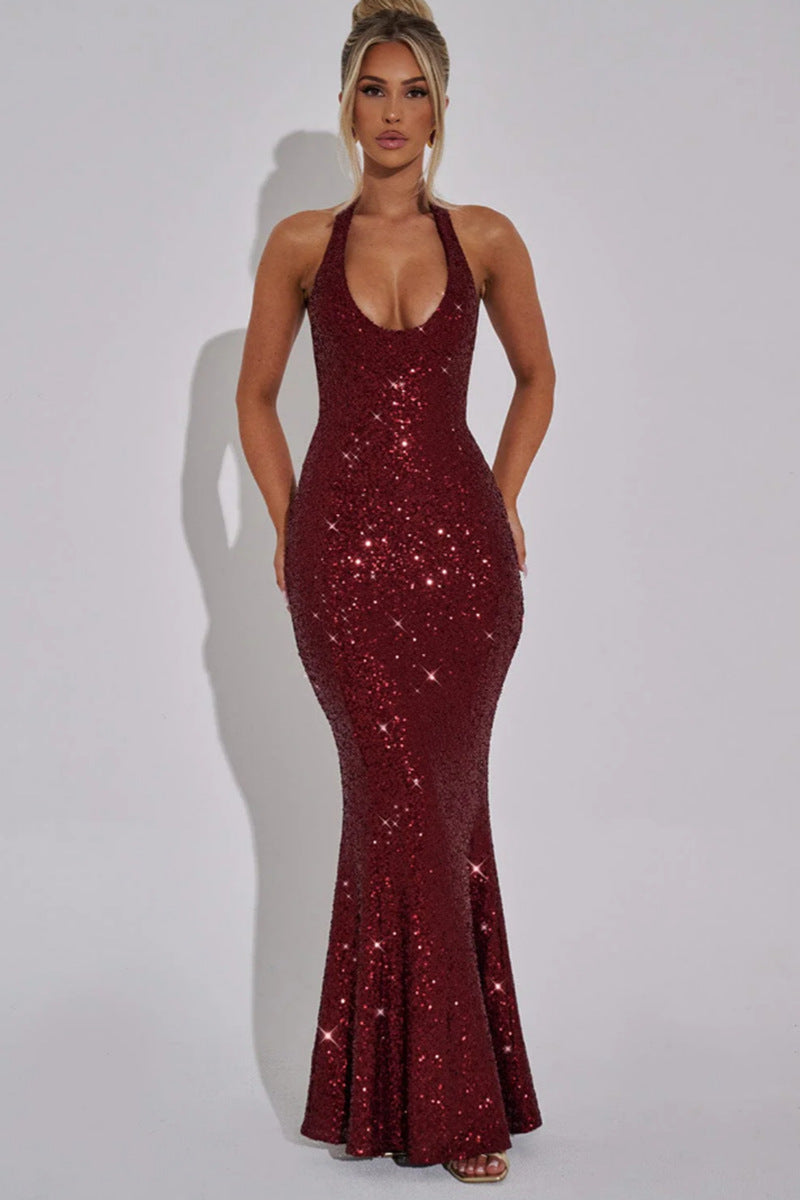 Marilyn Sequin Maxi Dress